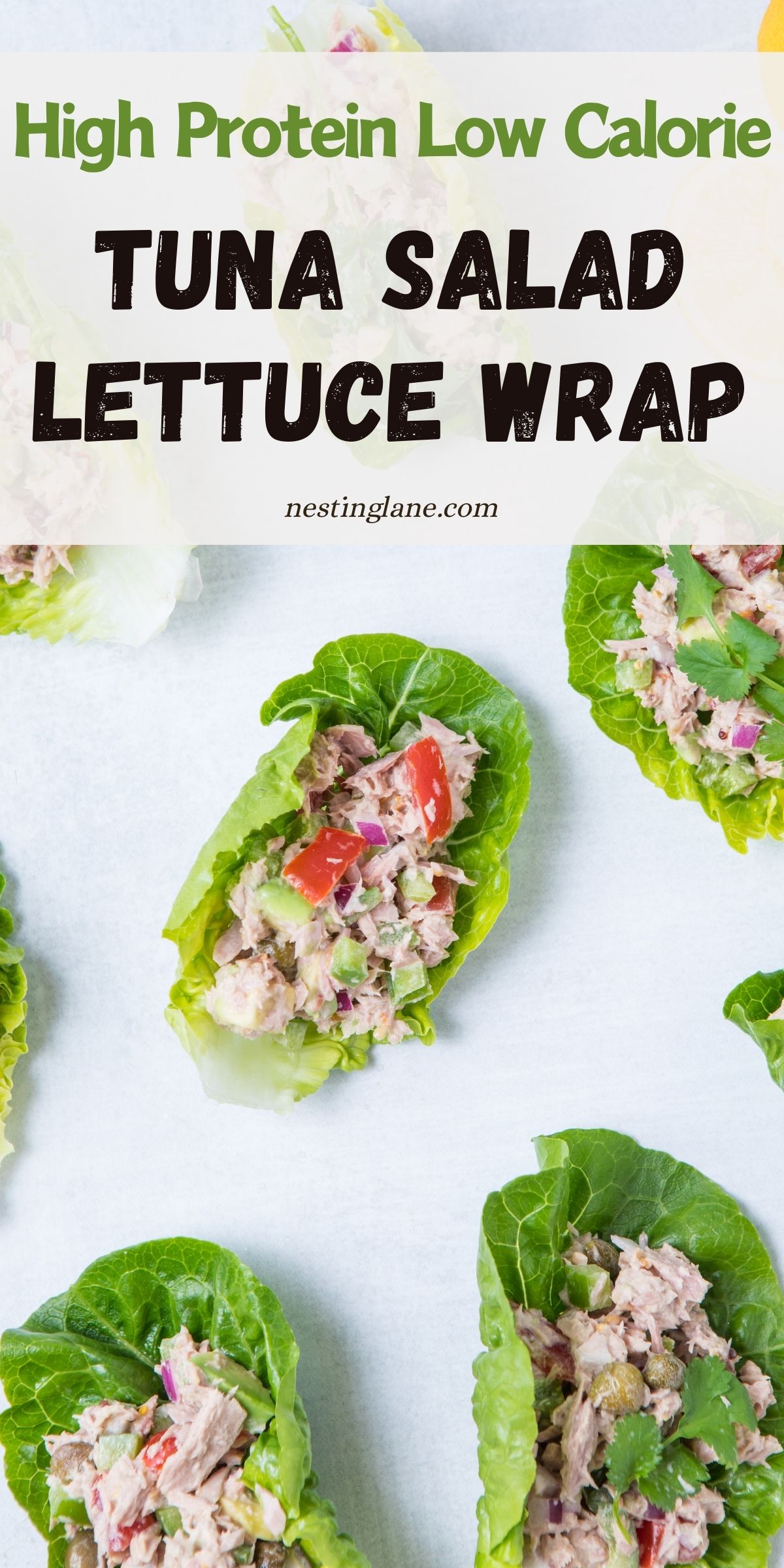 Best Tuna Salad Lettuce Wrap graphic.