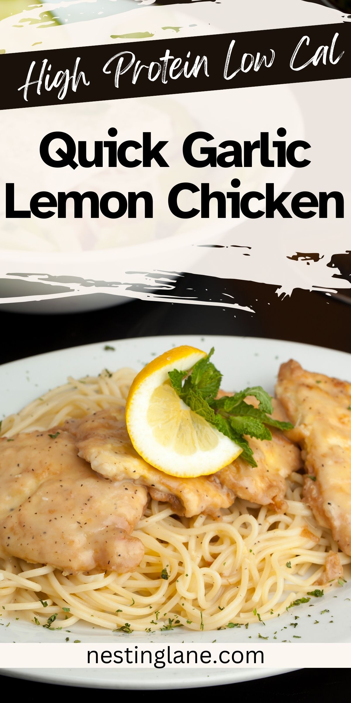 Quick Garlic Lemon Chicken graphic.