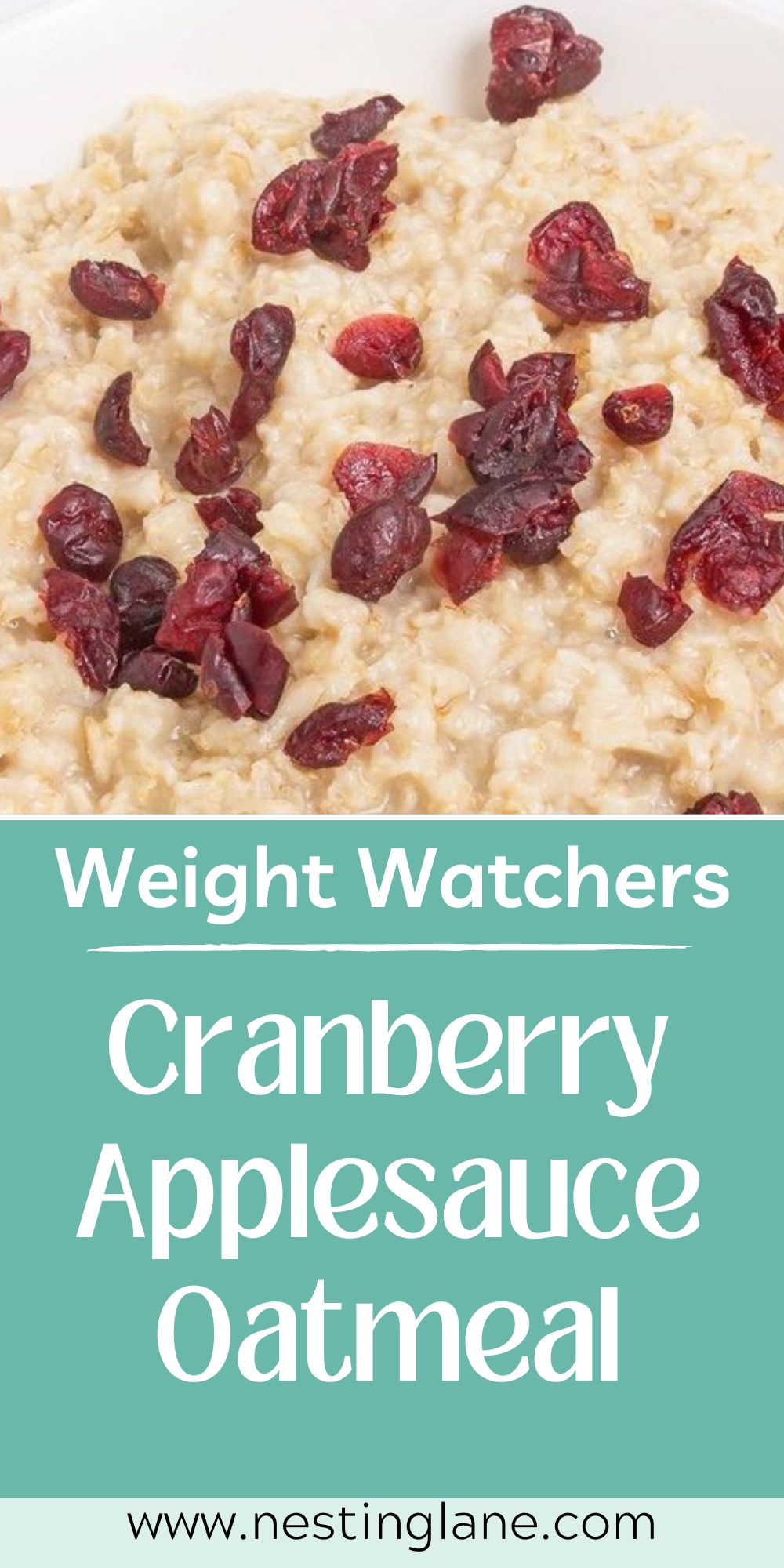 Cranberry Applesauce Oatmeal recipe.