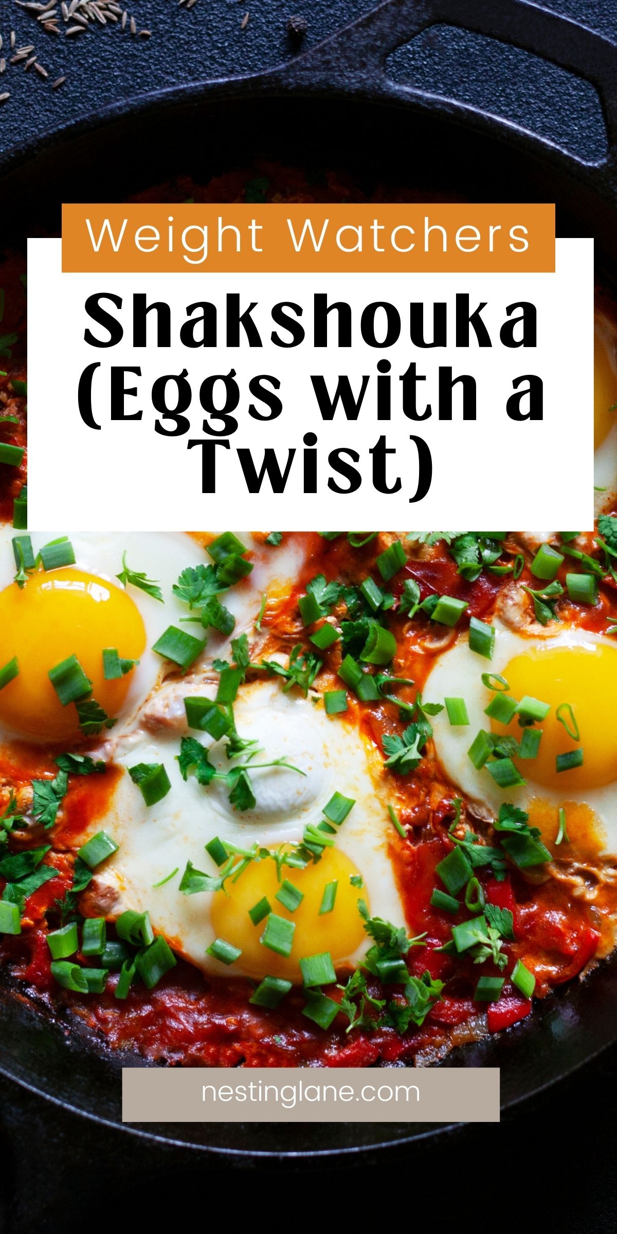 Shakshouka (Eggs with a Twist) graphic.