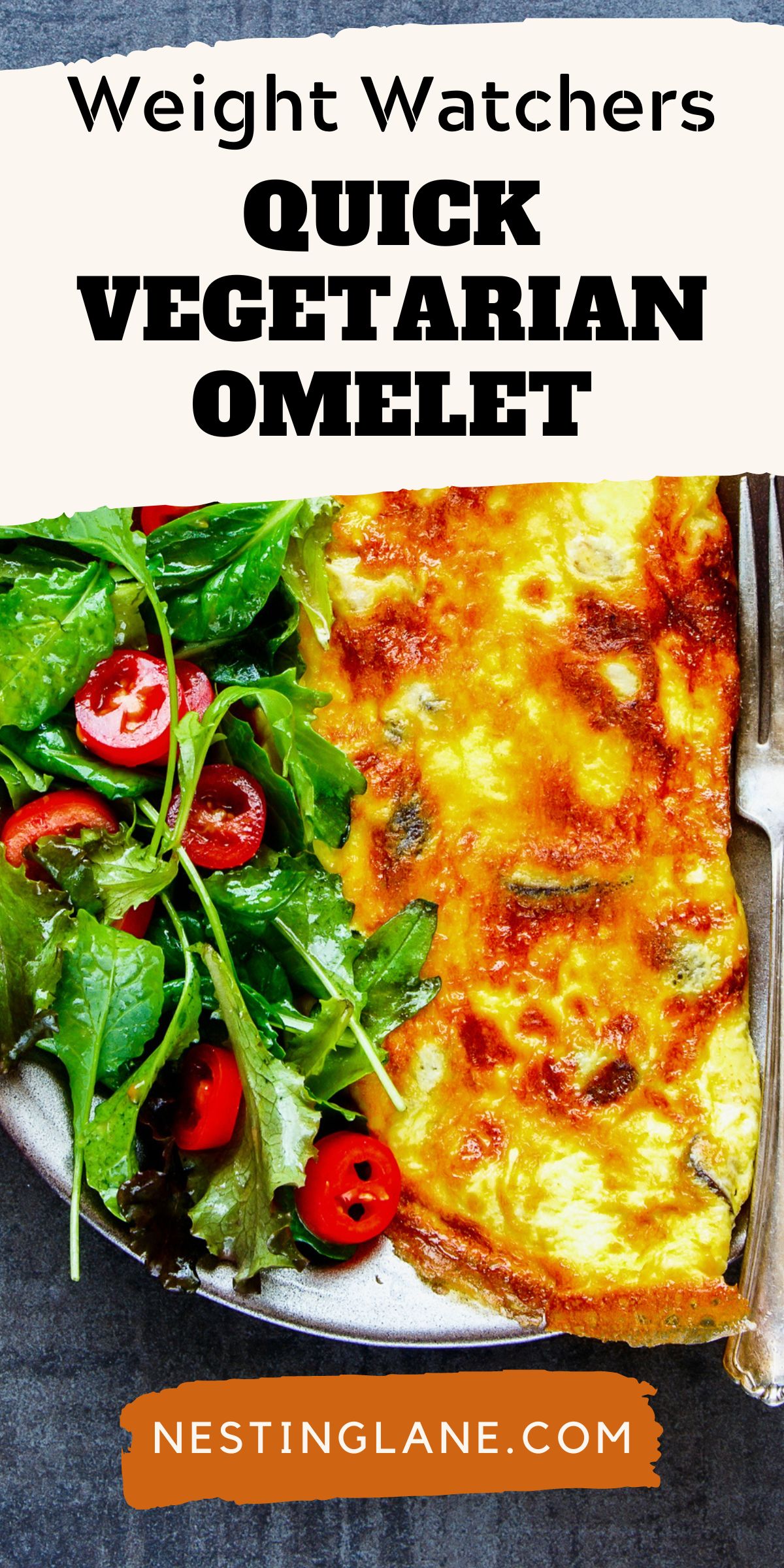 Vegetarian Omelet graphic.