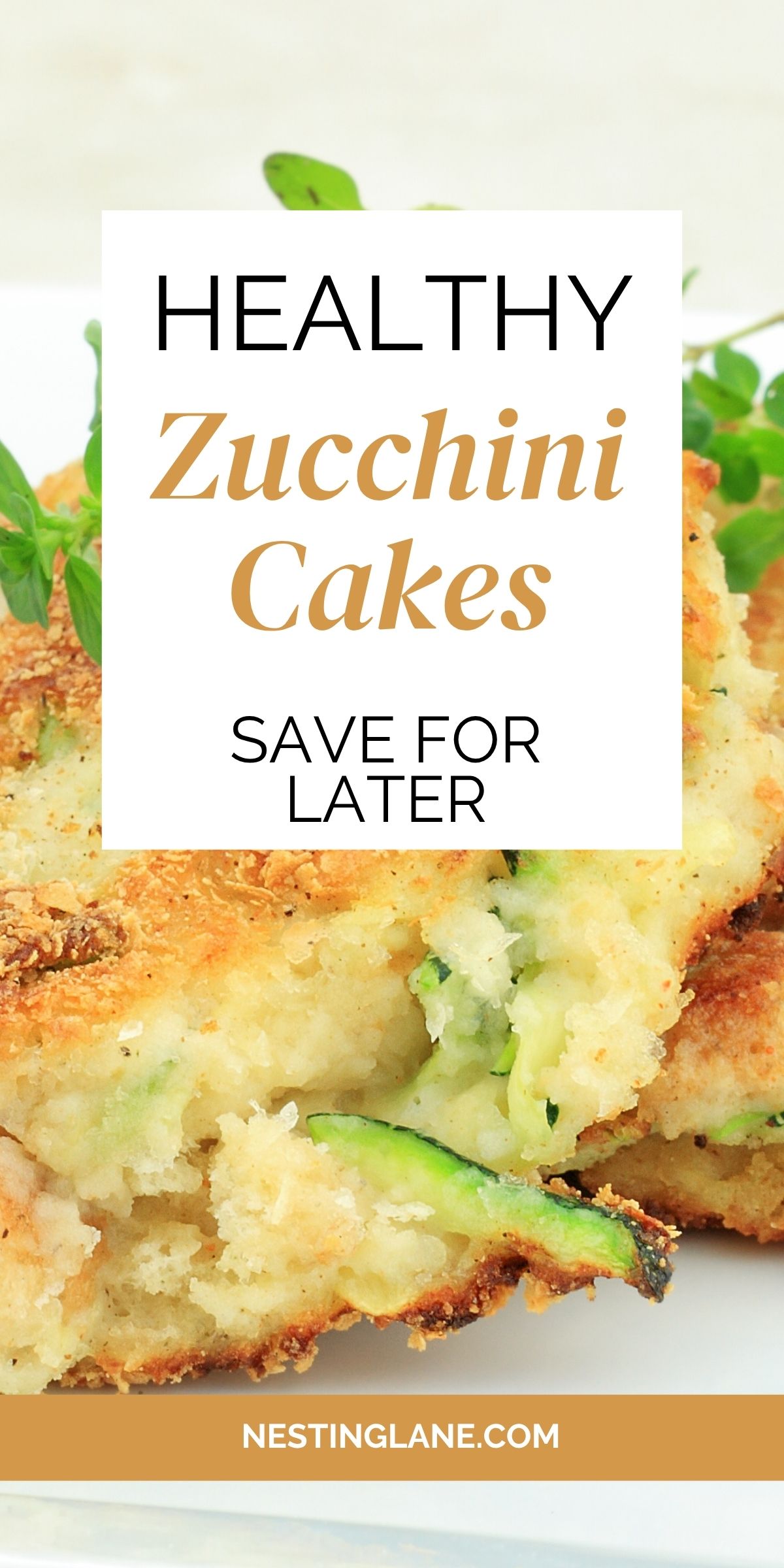 Weight Watchers Zucchini Cakes graphic.