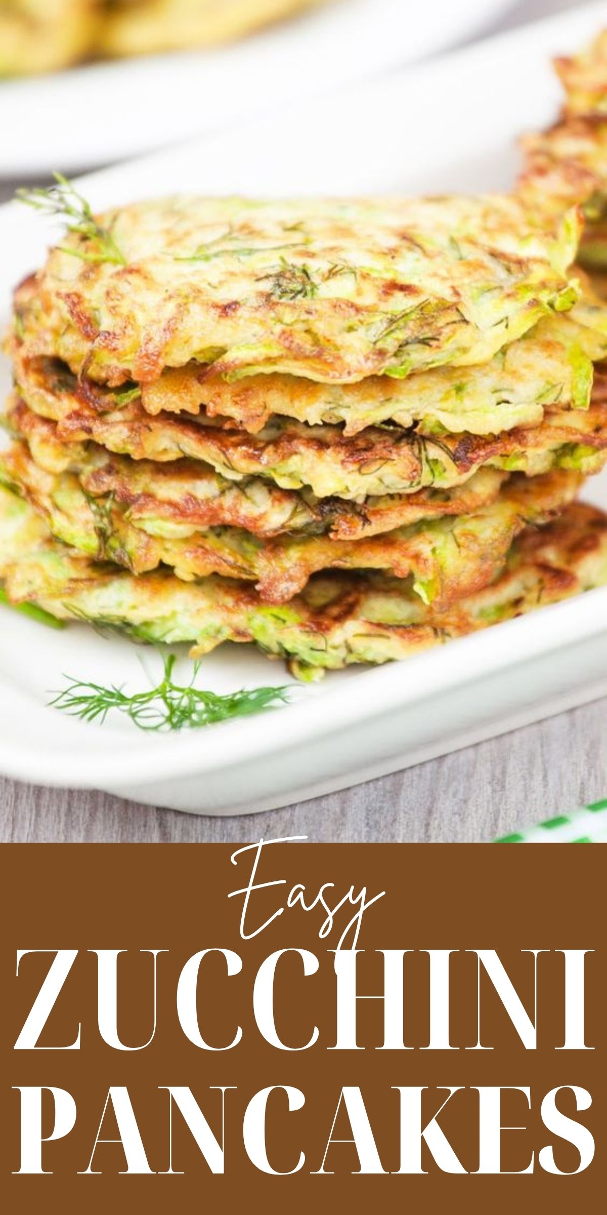 Weight Watchers Zucchini Pancakes graphic.