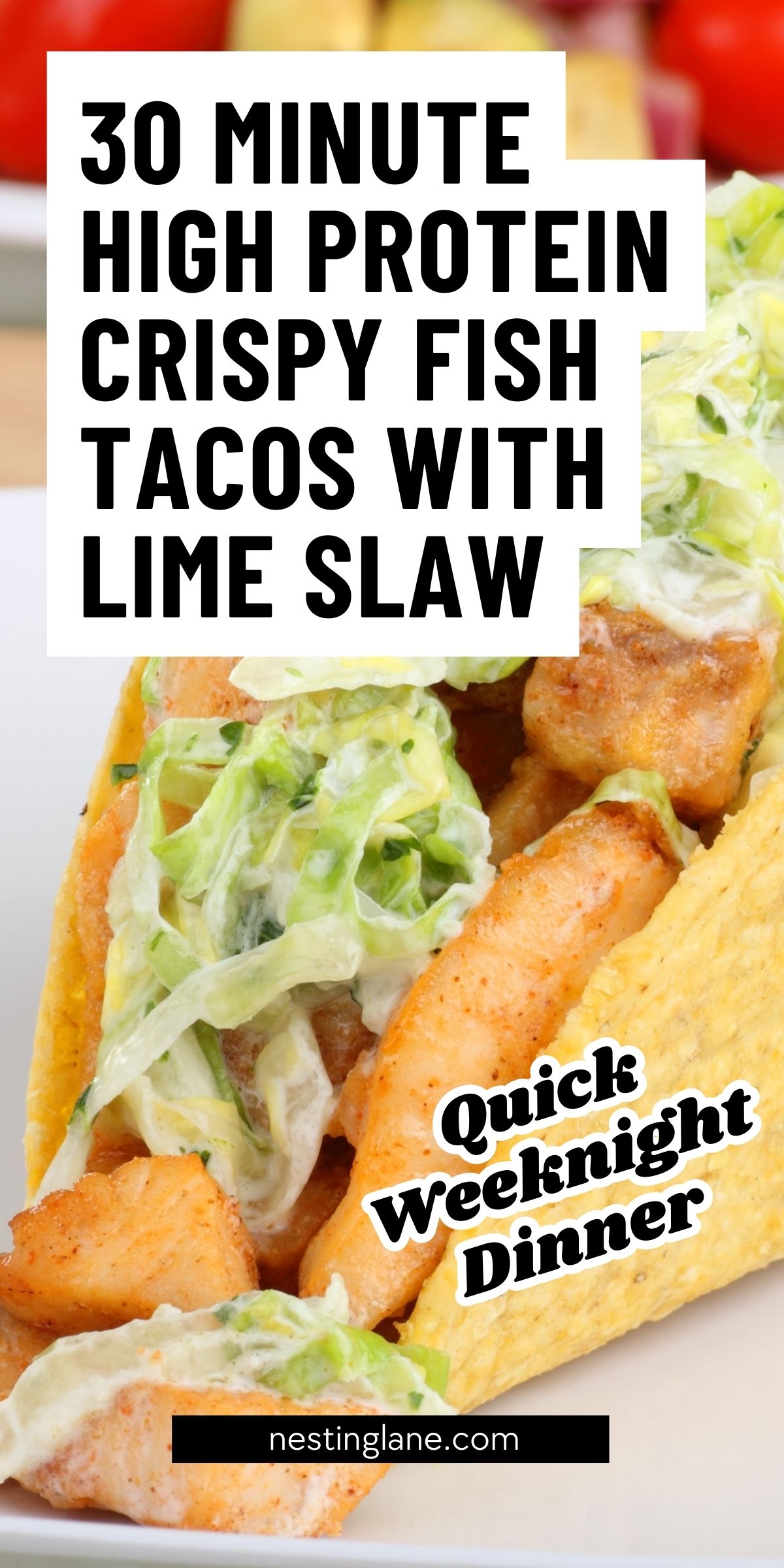 Crispy Seasoned Fish Tacos with Creamy Lime Slaw