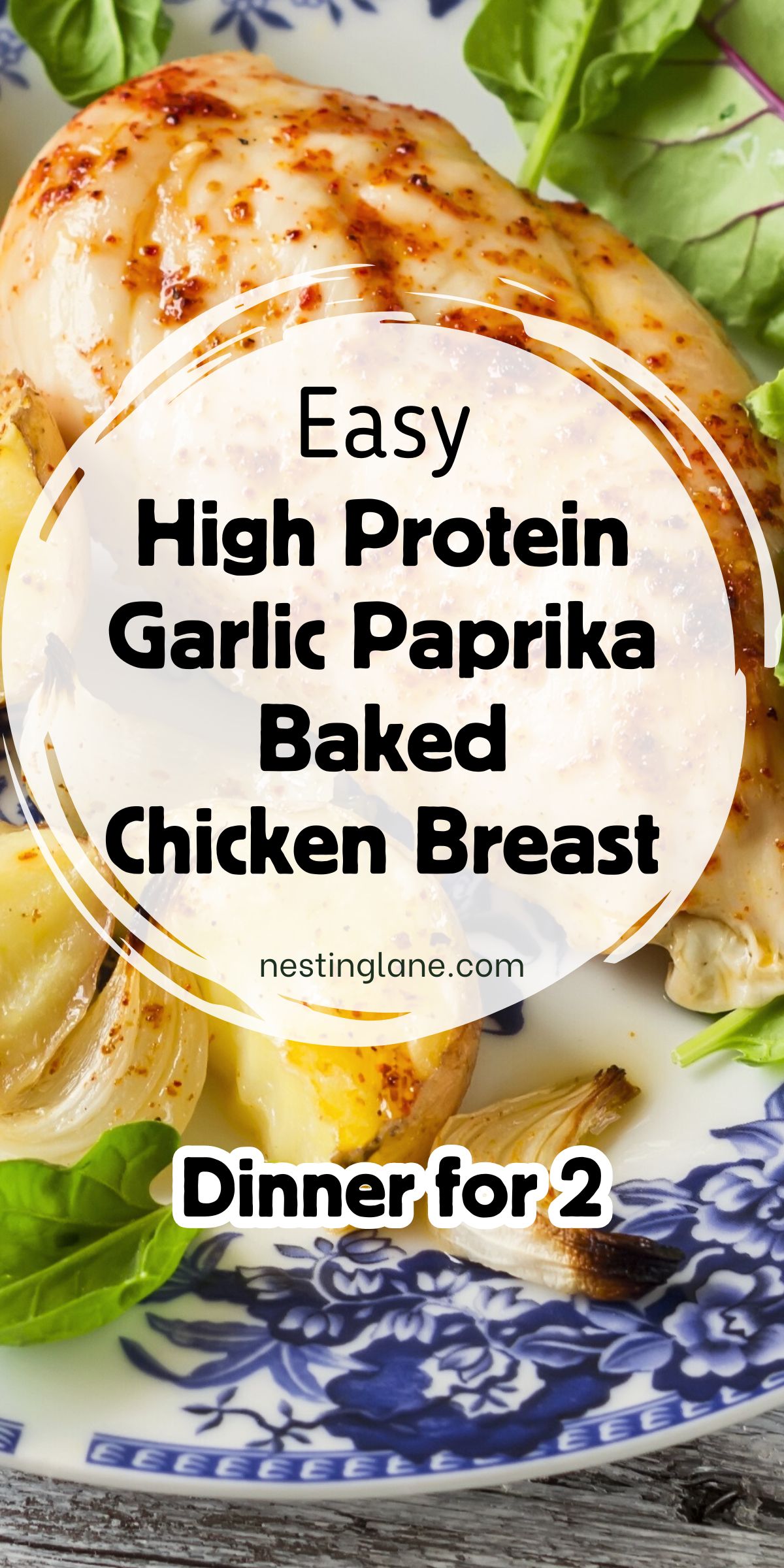 Garlic Paprika Baked Chicken Breast with Roasted Potatoes