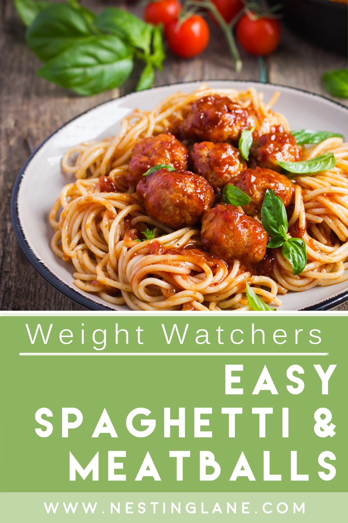 Spaghetti and Meatballs graphic.