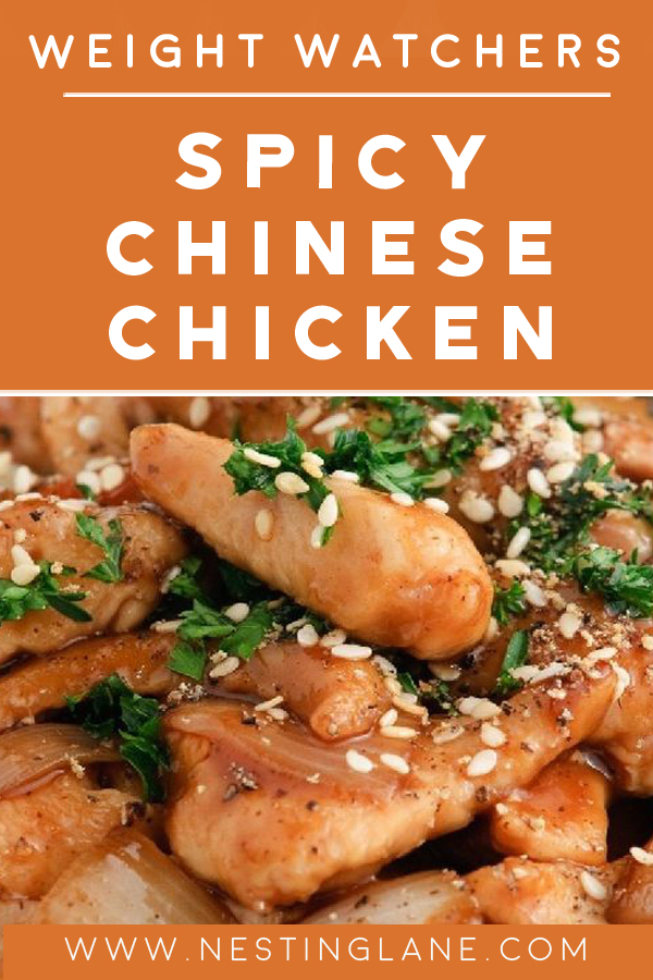 Spicy Chinese Chicken graphic.