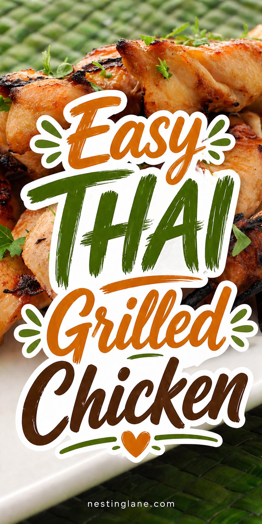 Thai Grilled Chicken graphic.