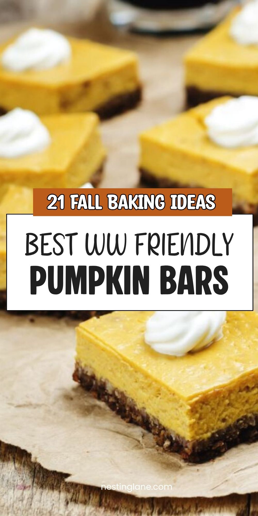 Best Weight Watchers Pumpkin Bars graphic.